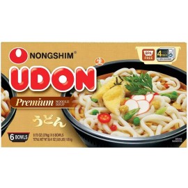 NONGSHIM (6-count) Nongshim Udon Noodle Soup Bowl, 9.73oz
