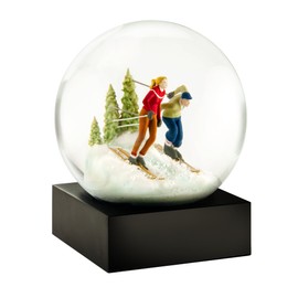 CoolSnowGlobes Skiers Cool Snow Globe
