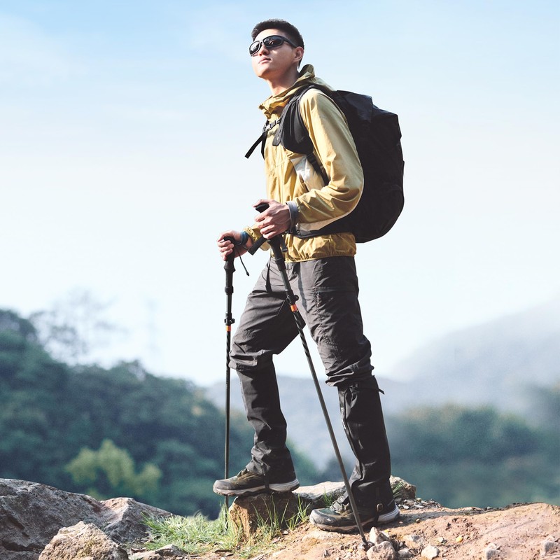 Naturehike公式ショップ トレッキングポール 折りたたみ式 2本セット 登山 ストック カーボン+アルミ 190g/本 ウォーキングポール 山登り