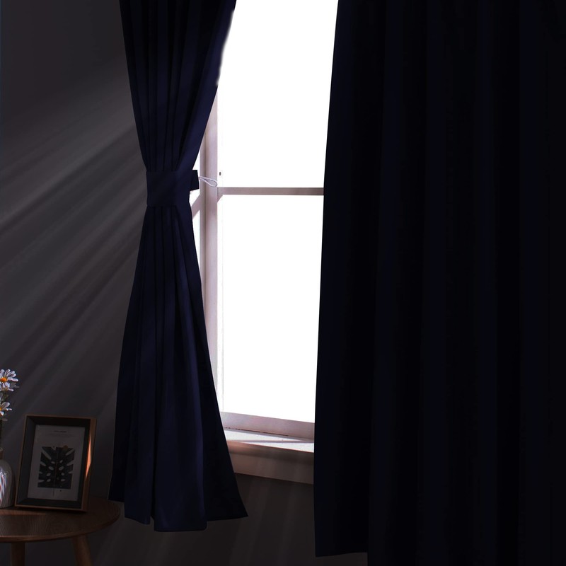 Nicetown Blackout Curtains, Set of 2, Blindfold, UV Protection, Thermal,
