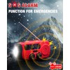 Emgykit Emergency Hand Crank Radio Emgykit - 2000mAh/7400mWh AM/FM/NOAA Solar