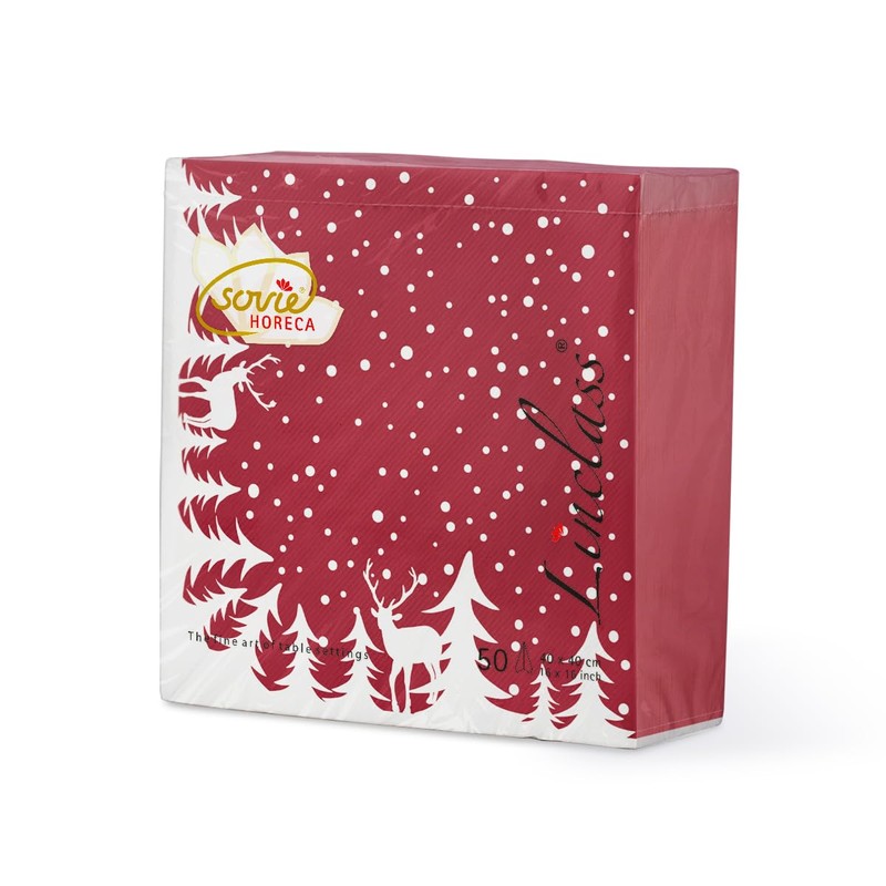 Sovie HORECA Napkin Marvin in Bordeaux | Linclass® Airlaid |