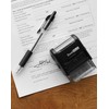 Custom Signature Stamp - Self Inking - Black Ink -