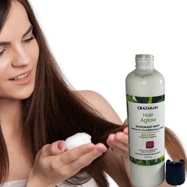 OLAZARAH Rosemary Mint Herbal Infusion Leave-In Lotion: Repair, Renew, Strengthen, Detangle, and Nourish, 10 fl. oz