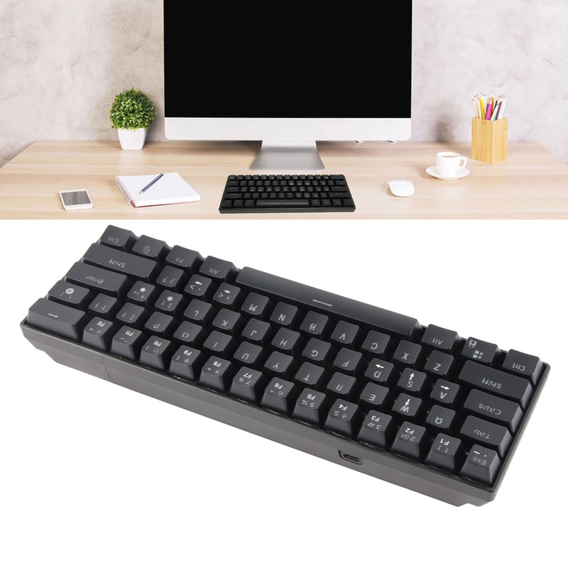 61 Key Mechanical Keyboard Blue Switch RGB Backlight Key Line