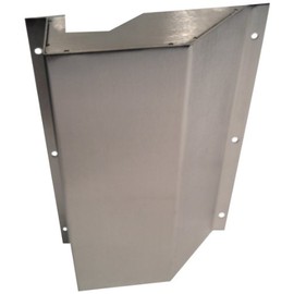 Don-Jo 83 18 Gauge Stainless Steel Left Hand Reverse Door Vertical Rod Protector, Satin Stainless Steel Finish, 6-3/4" Width x 10" Height