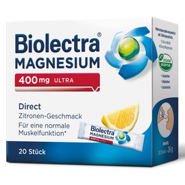 Biolectra Magnesium 400 mg ultra Direkt Zitronengeschmack, 20 pcs sticks