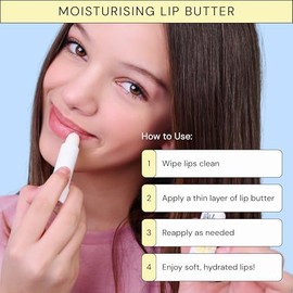 LAV KIDS Bálsamo Labial Nutritivo Con Aroma Suave Y Natural Para Niños. Bálsamo Labial Ultrahidratante Para Piel Sensible. Probado Y Aprobado Por