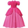 Ruichangxin Princess Peach Cosplay Costume Dress Girls Princess Peach Dress