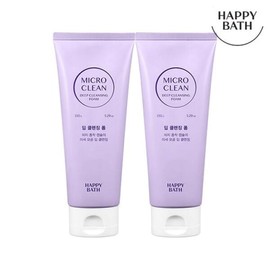 Happy Bath 해피바스 마이크로 클렌징폼 150g 2입(옵션) 모음 [02 딥 클렌징 폼 150g 2개] Happy Bath Micro Cleansing Foam 150g 2-Pack (Option) Collection [02 Deep Cleansing Foam 150g 2 Units]