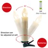 Gedengni Flameless Mini Simulated Wax Dipped Flickering LED Taper Candles