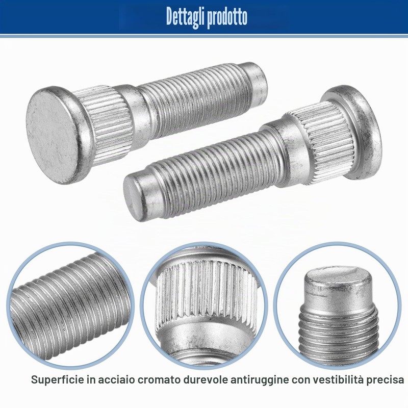 A ABSOPRO 1/2-20 Bullone per Dado Ruota per Jeep Grand