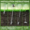 Qualirey Gopher Stick 3-in-1 Tool - Outdoor Gopher Tunnel Probe,