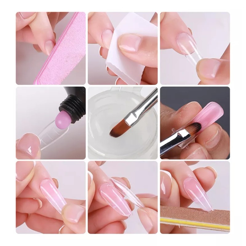 Limegirl Kit Uñas De Polygel Acrílico 5 Pzas Poligel Construcción