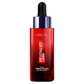 L'Oreal Paris Revitalift Laser Sérum Rostro Triple Acción Anti-Edad,Corrige Arrugas, Da Firmeza, Luminosidad y Unifica el Tono, Con Tecnología Tri-Péptidos y Vitamina C, 30ml.