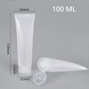 MORICOH Pack of 5 Transparent Refillable Empty Tubes, Sample Containers,
