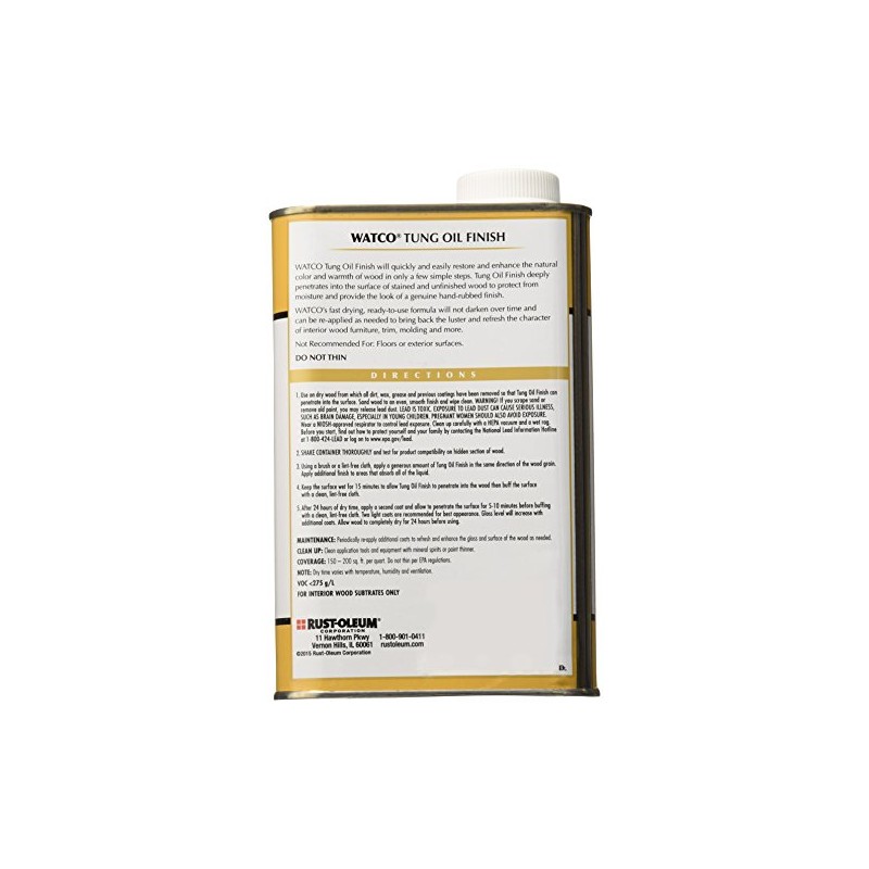 Watco 266634 Tung Oil, Quart