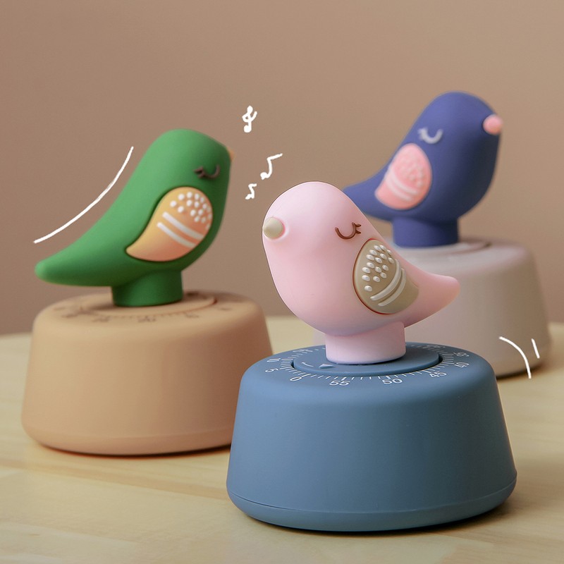 Cute Cartoon Bird Timer Kitchen Alarm Timer Time Management Tool