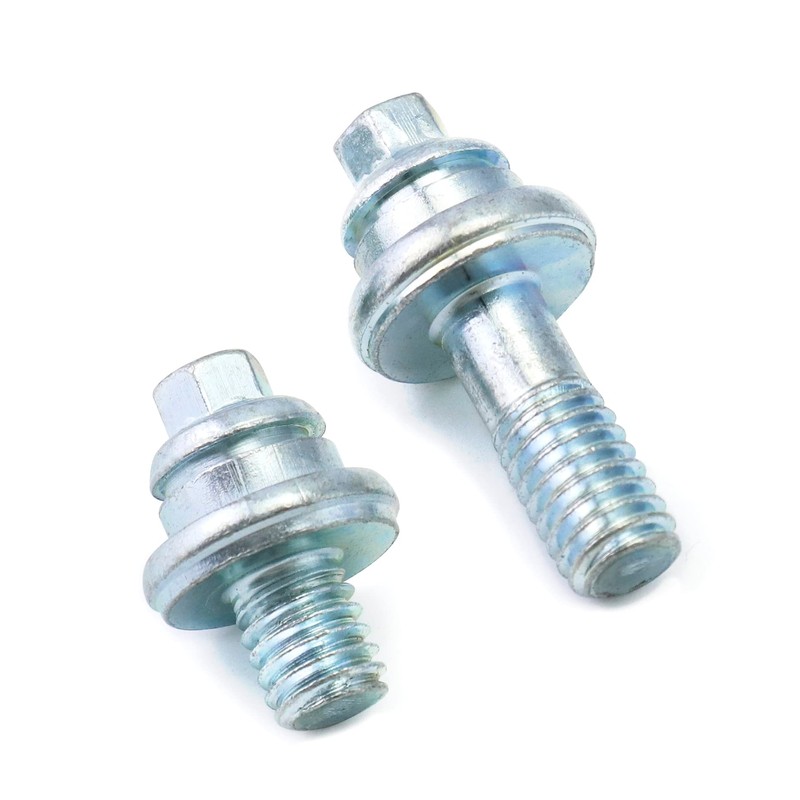 QWORK Side Post Battery Terminal Bolt, 4 Pairs 3/8" Standard