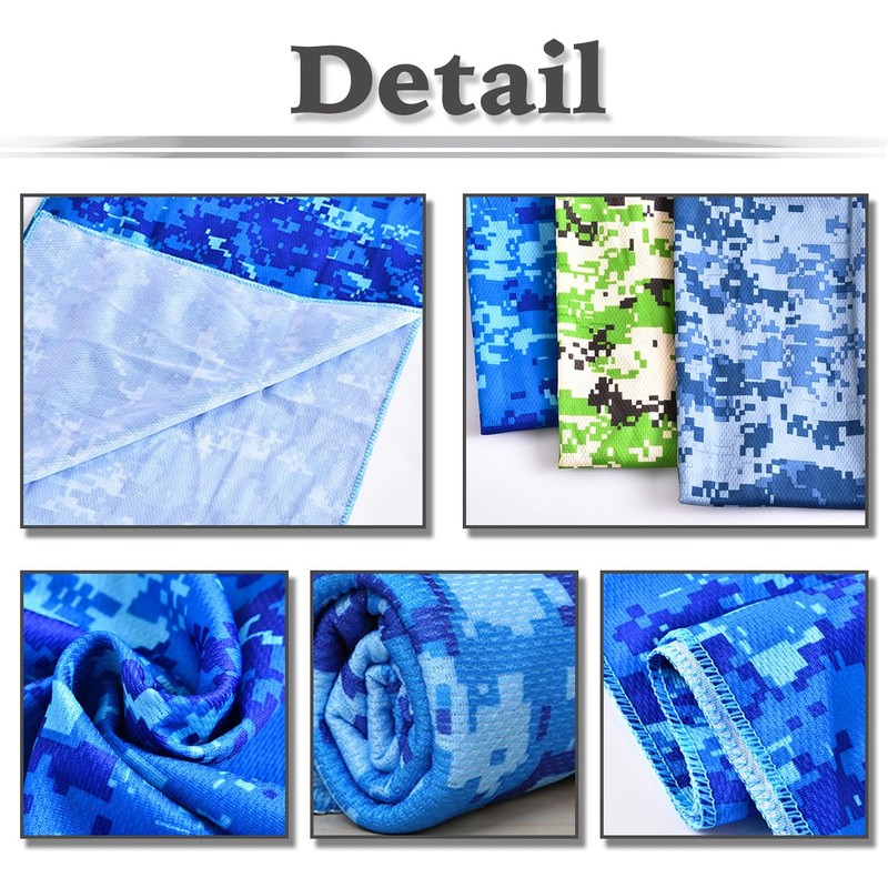 White Fang TR001 Men's Towel, Cooling Sensation, Breathable, Quick Drying,