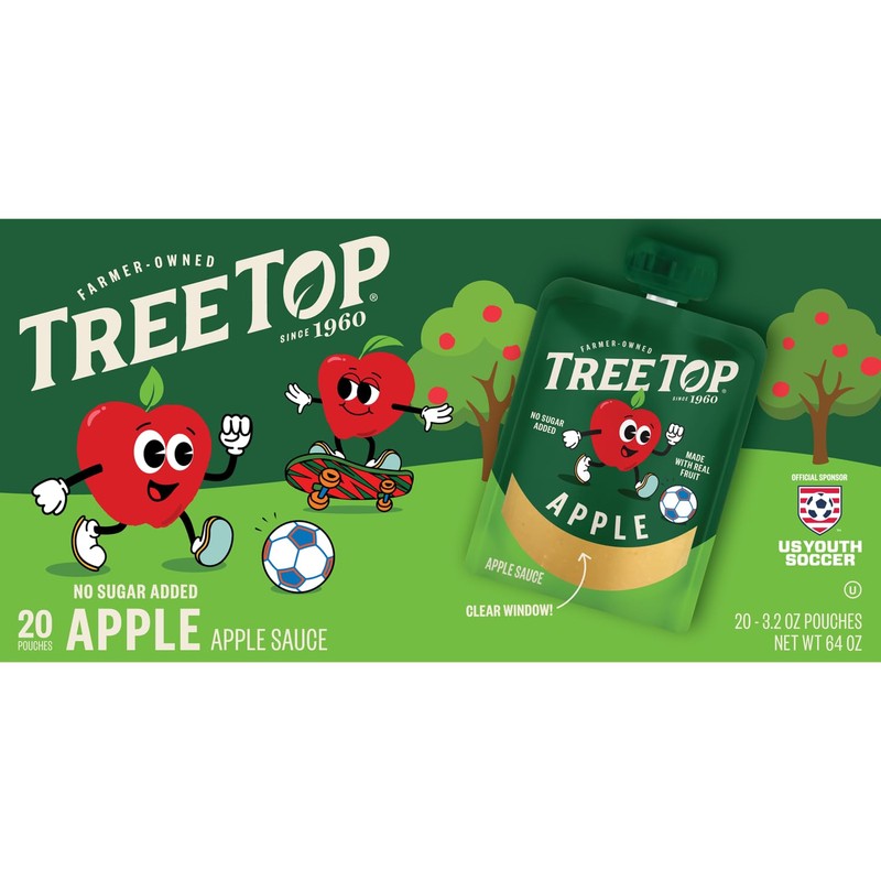 Tree Top Applesauce Pouches (3.2 Ounce (Pack of 20), Apple)