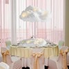 6 Set Artificial 3D Cloud LED Light Decor Baby Shower