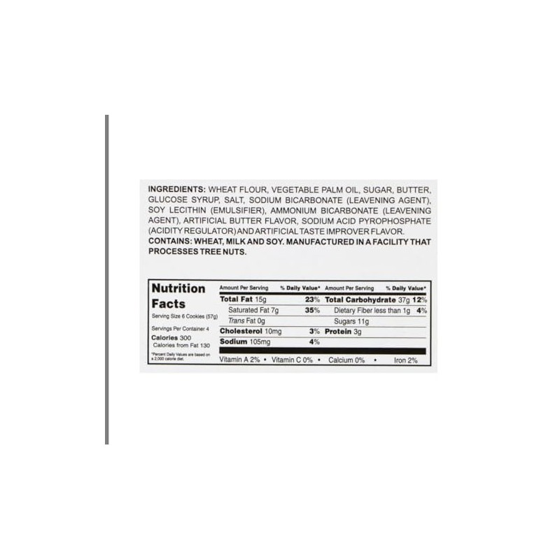 Butter Shortbread Cookies 2 Pack – 4-Count Boxes – Rich,