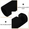 Garneck 8pcs Trampoline Pole Caps Replacement Rod Covers Plastic Black