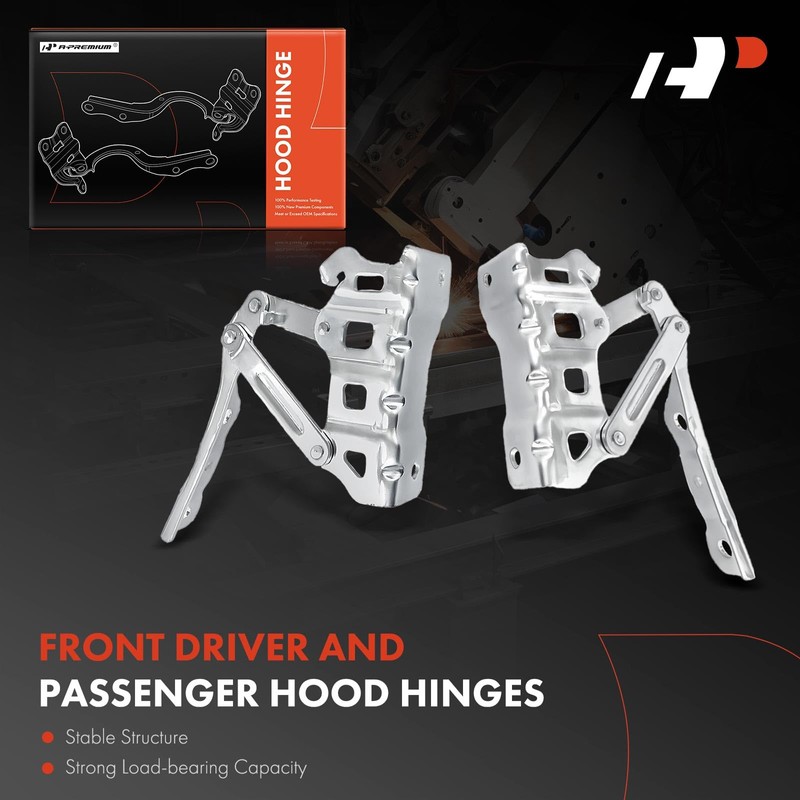 A-Premium Front Driver and Passenger Hood Hinges Compatible with Kia