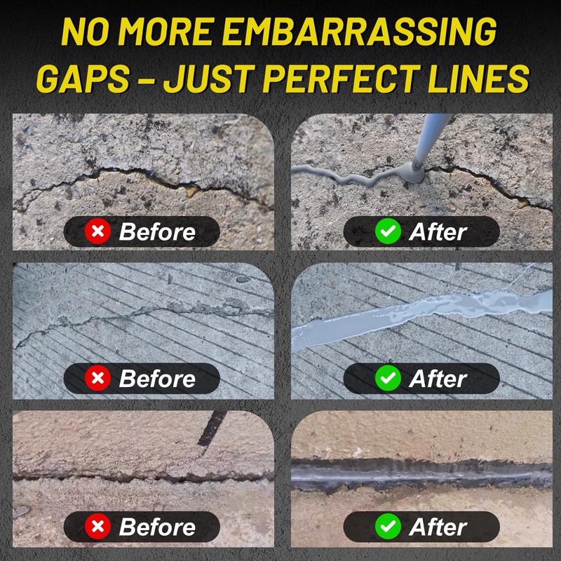 Concrete Crack Filler Outdoor, Self-Leveling Waterproof Sealant（2）