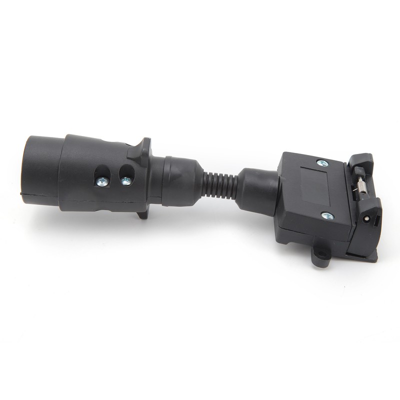 Trailer Adapter 7 Pin Round Male Plug to 7 Pin