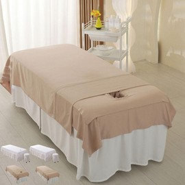 Beauty bed sheet cover, skin care room bed cover, pollution prevention No hole/brown