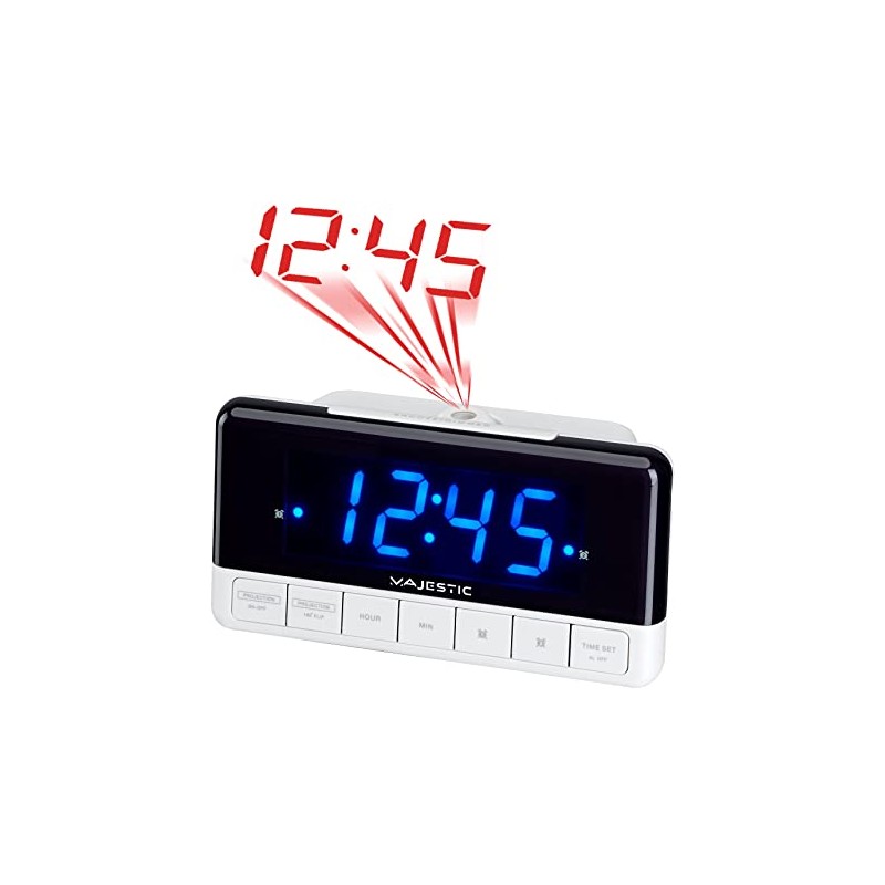 Majestic SVE 337P Digital Alarm Clock with LED Display, 1.2