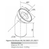 White WC Toilet Waste Water Pan Connector Soil Pipe 110mm