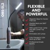 Observer Tools 600 Lumen Rechargeable LED Slim Flashlight, Dual-Lamp, USB