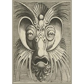 Magnets Refrigerator Funny Souvenir - FRANS 2X3 Fridge Magnet HUYS Artist ETCHINGS Ships Strange Beautiful MASK FACE