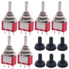 Twidec/6Pcs Mini Momentary Toggle Switch SPDT 3 Position 3 Pins