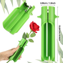 14 Pcs Valentine Rose Stripper Thorn Remover Tool Garden Pruning Shears Scissors Kit Leaf Stripping Tool Floral Gloves and Floral Tape Flower Stripper Kit Gift for Wedding Outdoor Gardening(Green)