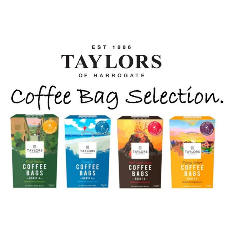 Taylors of Harrogate Rich Italian Coffee Bags (10 Enveloped Bags