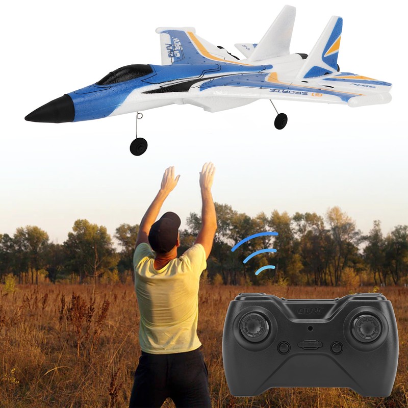 RC Glider Plane Lightweight Flexible Remote Control Airplane with LED