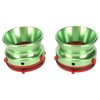1 Pair NAB Hub Adapters Professional Polished Aluminum Reel to