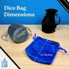 Luck Lab Velvet Drawstring Dice Bag - Set of Three
