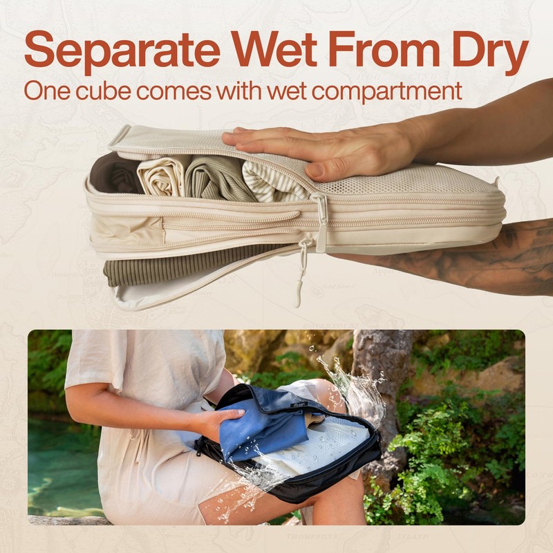 TRAVEL DUDE Compression Packing Cubes – Packing Cubes Compression Set