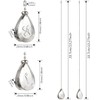 OMYZERO 2Pcs Ceiling Fan Pull Chain Set, 12Inches Decorative Fan
