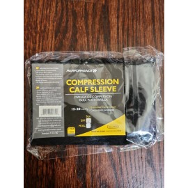 PAIRFORMANCE Compression Calf Support Sleeve 15-20mmHg  1 PAIR BLACK
