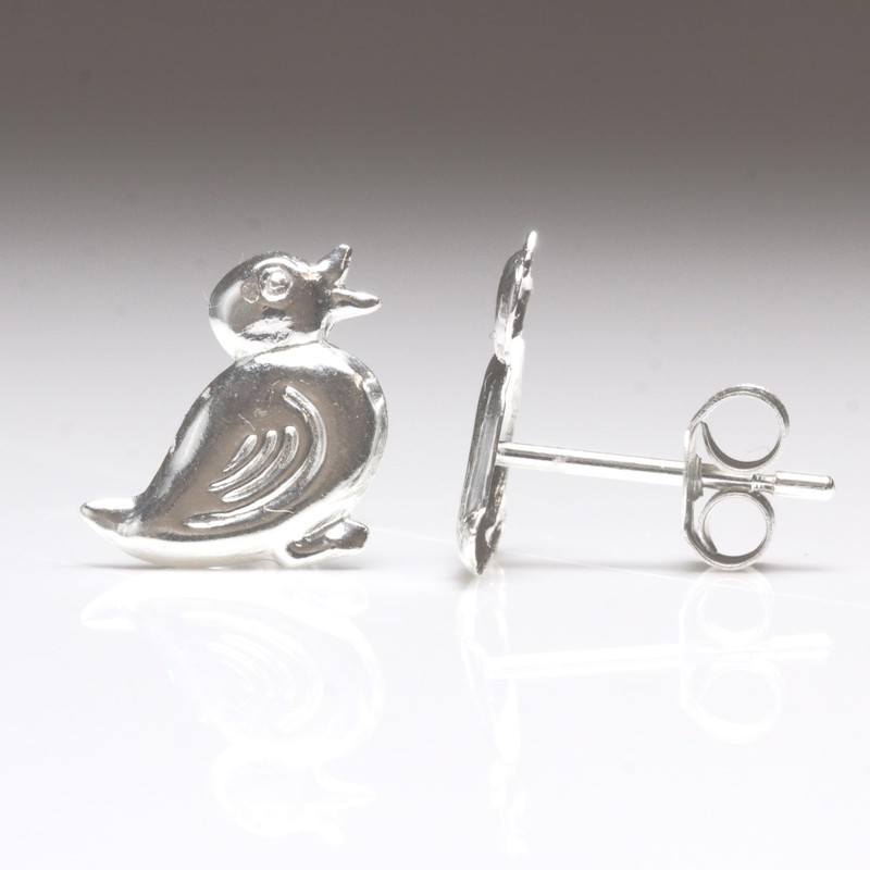 Arranview Jewellery Duck Stud Earring - 925 Sterling Silver