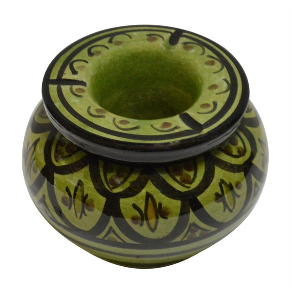 Ceramic Ashtrays Hand Made Moroccan smokeless Ceramic Vivid Colors Small