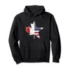 Maple Leaf USA American Flag Canada Pullover Hoodie