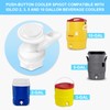 10Pcs Push Button Water Spigot Cooler Spigot Replacement,Compatible with Igloo
