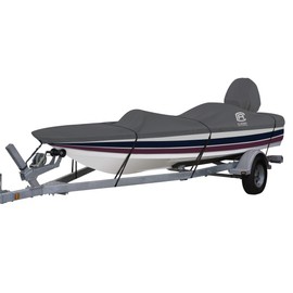 Classic Accessories StormPro Heavy Duty Outboard Ski-Boat Cover with Support Pole